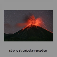 strong strombolian eruption
